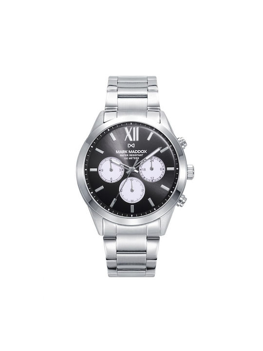 Mark Maddox Watch Battery with Silver Metal Bracelet