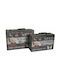 Etoile Set Cutii Decorative Lemnoase 2buc