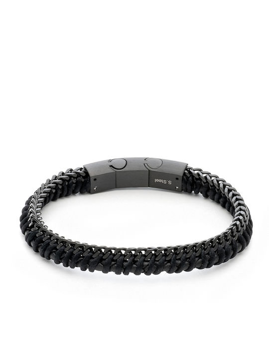 Visetti Men's Chain Bracelet Made of Stainless Steel 21cm
