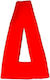 Sign with Text in Orange Color 7cm 6308000000320