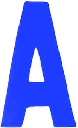 Placă cu Literă în Albastru Culoare 3cm 6308000000035