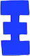 Sign with Text in Blue Color 3cm 6308000000048