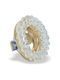 Round Crystalline Frame for Spot GU10 Gold 1pcs