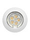KT Lighting Στρογγυλό Μεταλλικό Χωνευτό Σποτ με Ντουί GU5.3 Μαύρο 1τμχ