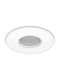 KT Lighting Round Metallic Recessed Spot with Socket GU10 White 1pcs