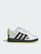 Grand Court GRAND COURT 2.0 Kids Sneakers with Scratch Cloud White / Core Black / Pulse Lime