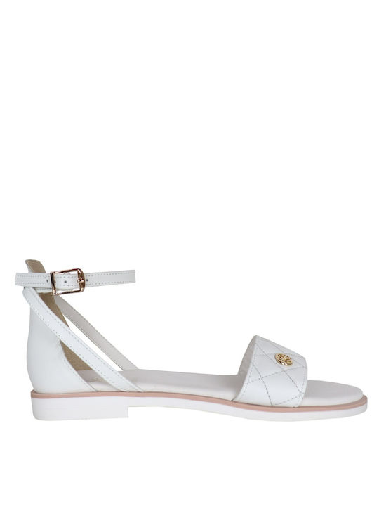 koniaris Leather Women's Sandals White