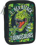 Back Me Up T-Rex Pencil Case Full with 2 Compartments Multicolored