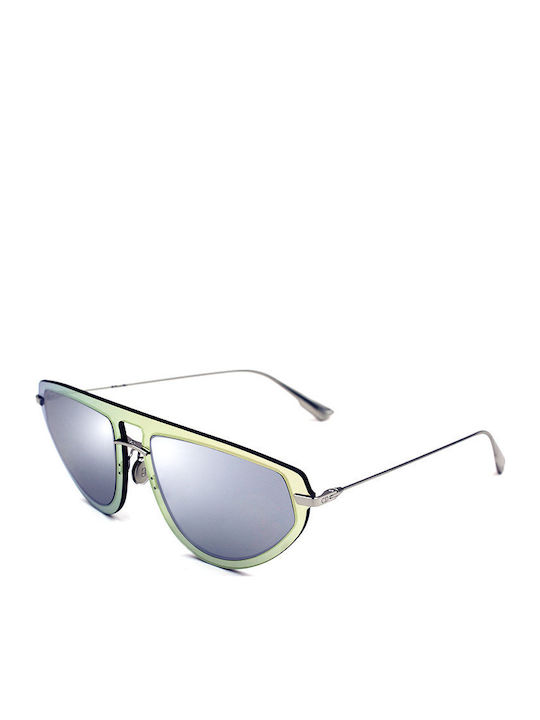 Dior Women's Sunglasses with Silver Frame and Silver Mirror Lens DIORULTIME2 8310T