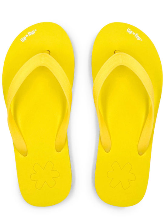 Flip Flop Σαγιονάρες σε Κίτρινο Χρώμα