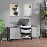 vidaXL Έπιπλο Hi-Fi με 2 Ράφια Γκρι 38x121x48cm