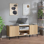 vidaXL Mobilier Hi-Fi cu 2 Rafturi Maro 38x121x48cm