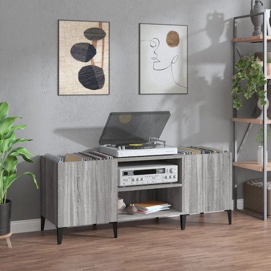 vidaXL Mobilier Hi-Fi Gri 38x121x48cm