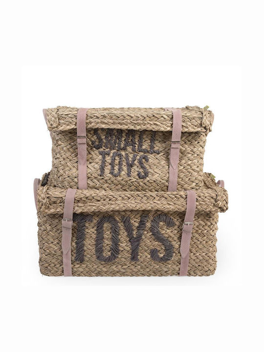 Childhome Kids Toy Storage Basket Beige