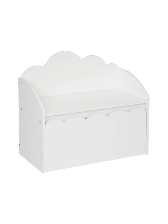Atmosphera Детска кутия за съхранение Бял 60x30x53.4см 1бр