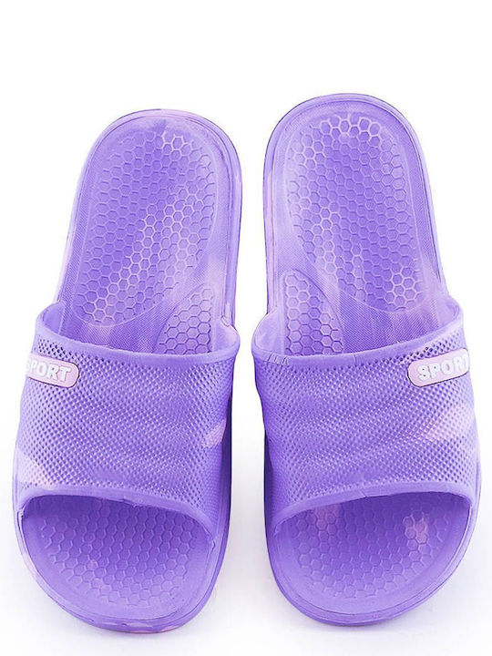 Love4shoes Women's Slides Purple