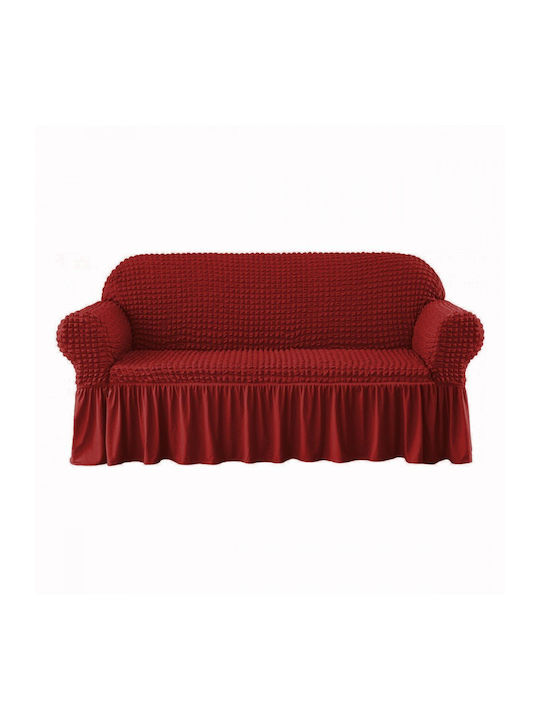 Elastic Cover for Four Seater sofa Burgundy 1pcs 4SEAT-BORDO