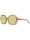 Guess Women's Sunglasses with Brown Plastic Frame and Orange Lens GF6144 57F