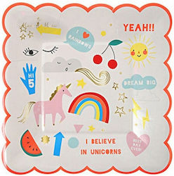 Meri Meri Rainbow Plate 8pcs