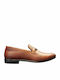 Leder Herren Mokassins in Tabac Braun Farbe
