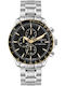 Philip Watch Men's Watch Chronograph Battery with Silver Metal Bracelet