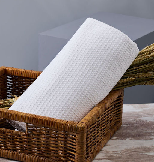 Blanc de Blanc Super Double Hotel Pique Blanket White 230x265cm