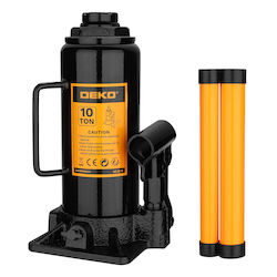 Deko Hand Operated Bottle Jack for Weight Capacity up to 10 Tons