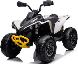 Kids Electric 4-Wheel Motorcycle Licensed 12 Volt White