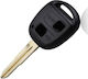 Toyota Car Key Shell with Blade with 2 Buttons for Toyota