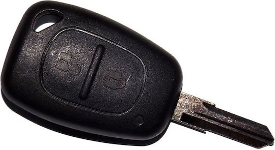 Car Key Shell with Blade with 2 Buttons for Renault