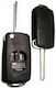 Foldable Car Key Shell with Blade with 2 Buttons for Suzuki