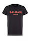 Balmain Ανδρικό T-shirt Κοντομάνικο Μαύρο