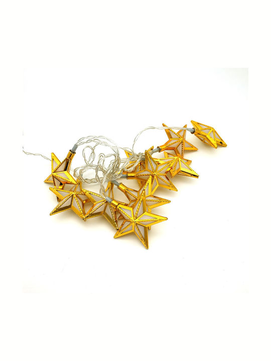 blokker Lighted Christmas Garland Gold 160x5cm 1pc