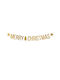 PartyDeco Χριστουγεννιάτικη Γιρλάντα Merry Christmas Πλαστική Χρυσή 150x10.5cm