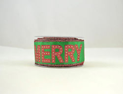 Kappa Decor Christmas Ribbon Green 9x5.5cm 1pc