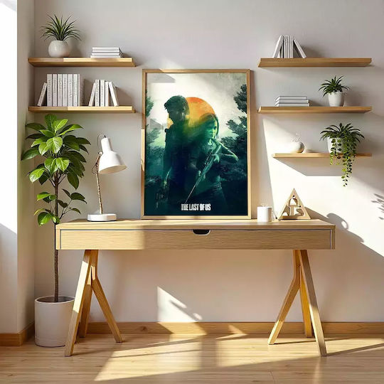 The Last Of Us Κάδρο Ξύλινο Μαύρο 30x40cm