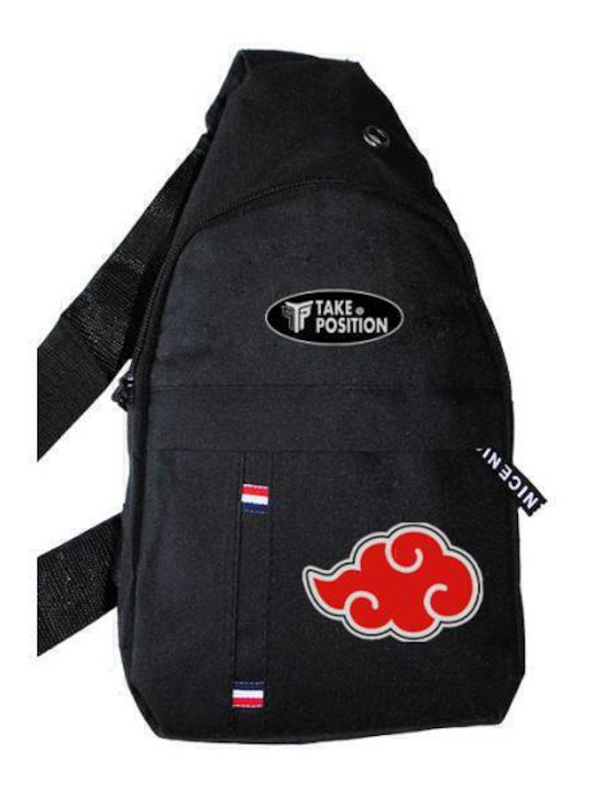 Akatsuki Logo Ανδρική Τσάντα Στήθους Μαύρη