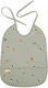 Nuuroo Waterproof Fabric Baby Bib with Lace Band & Pocket Green