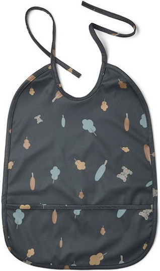 Nuuroo Waterproof Bib Fabric with Lace Band & Pocket Black