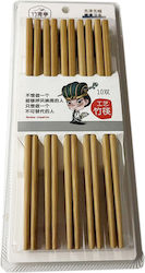 Set of 5 Bamboo Chopsticks