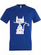 Life T-shirt Blue Cotton