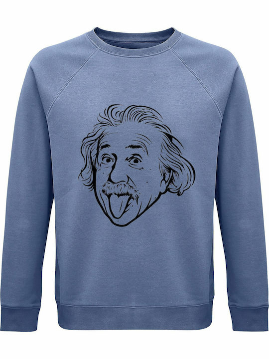 Einstein Tongue Sweatshirt Blau