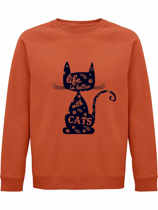 Life Sweatshirt Orange