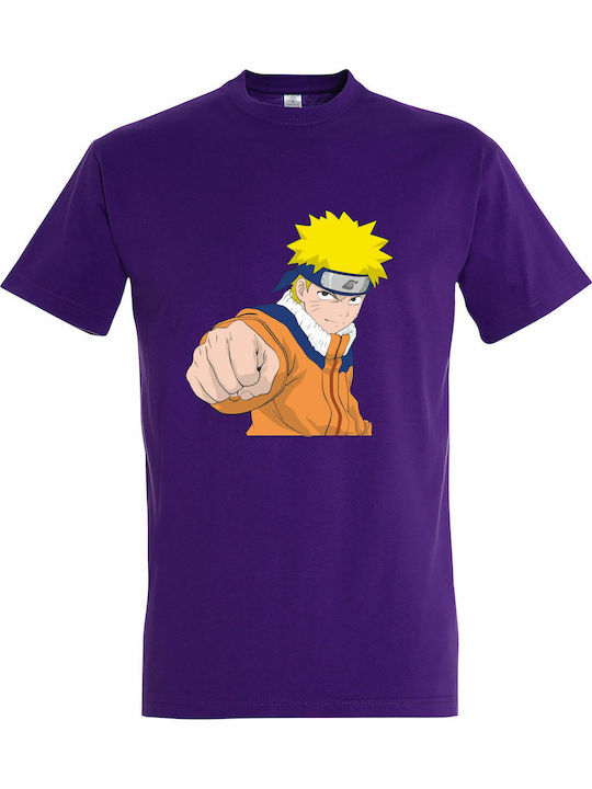 T-shirt Naruto σε Μωβ χρώμα