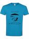 Hello T-shirt Turquoise Cotton