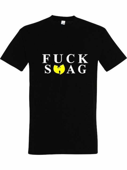 Fuck T-shirt Black Cotton