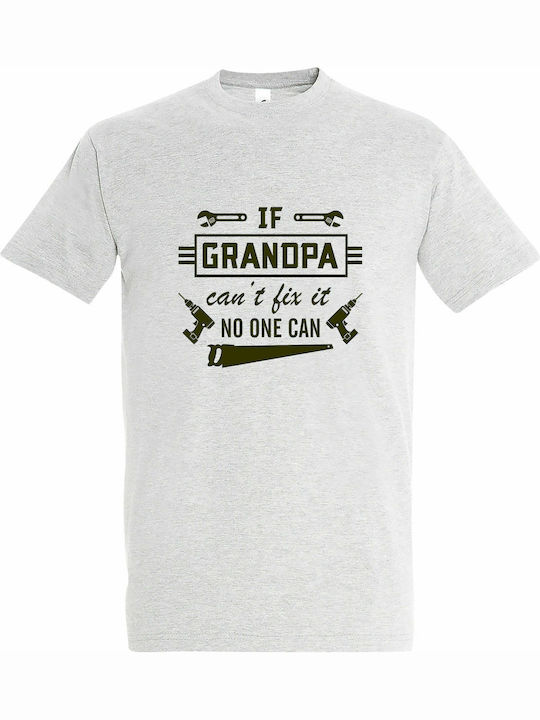 GRANDPA T-shirt Gray Baumwolle