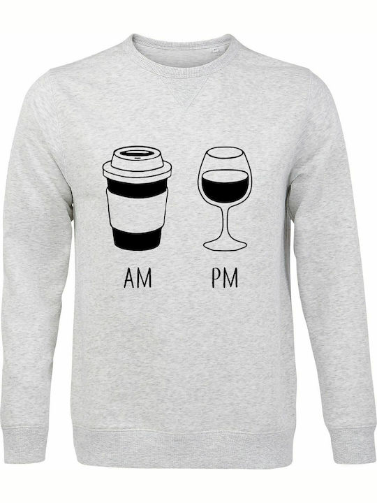 Am Coffee Sweatshirt Gray