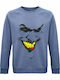 Face Sweatshirt Blau