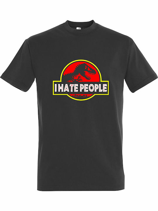 T-shirt Jurassic Park Gray Baumwolle